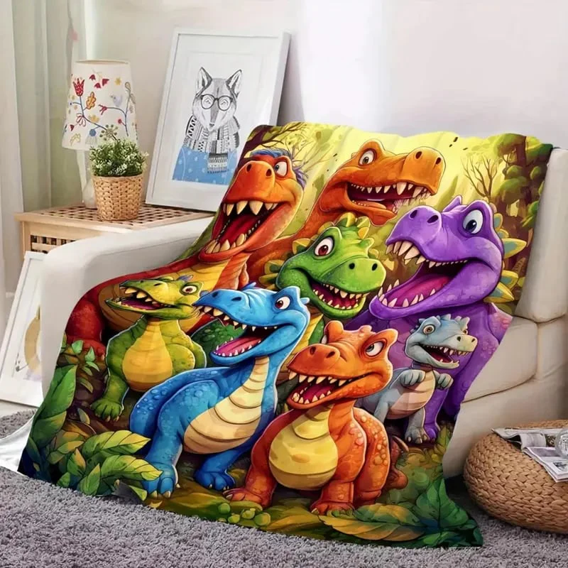 Dinosaurus Flanellen Laken - Afbeelding 2