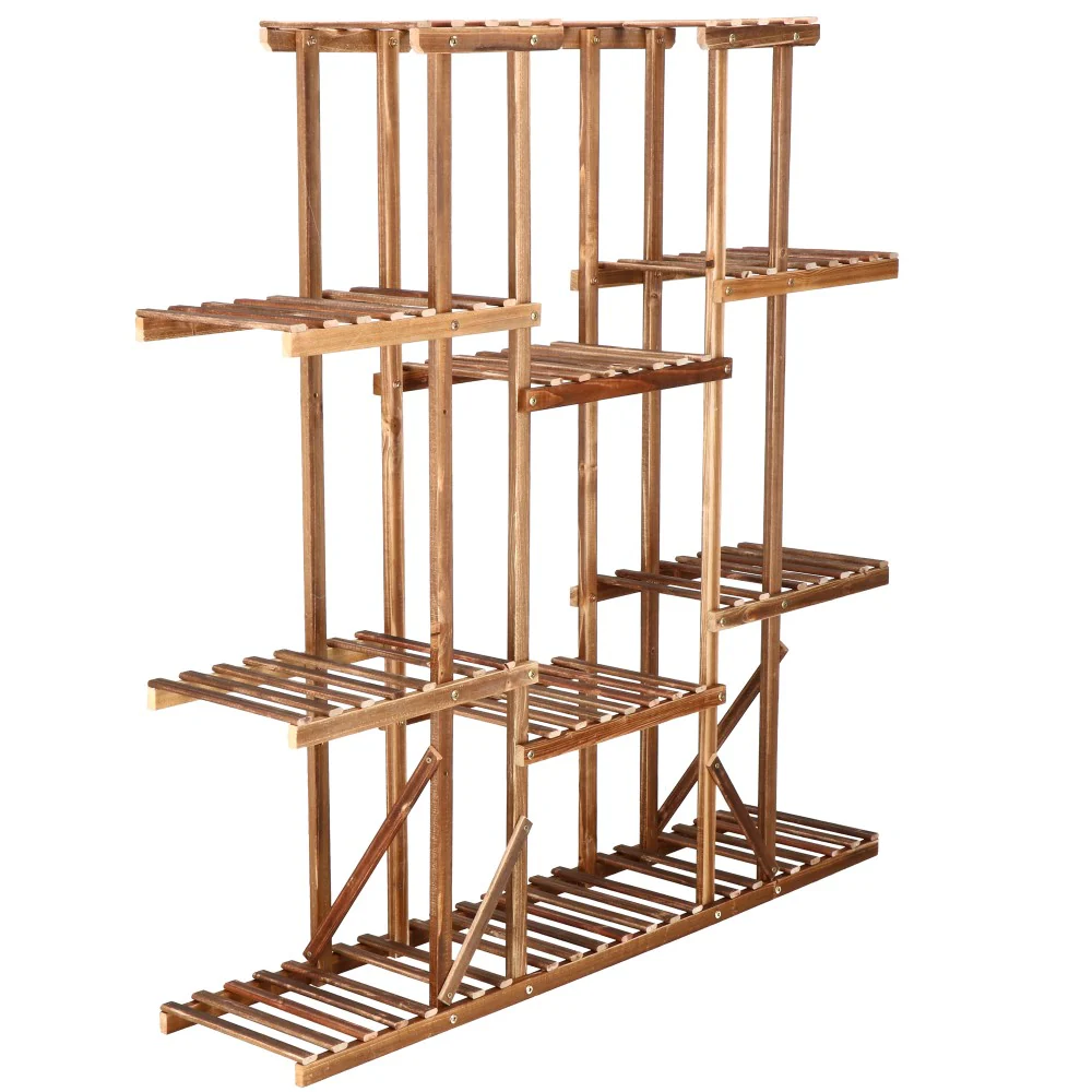 Plantenrek | Plantenrek Binnen | Plantenrek Buiten | 119 cm | Hout - Afbeelding 9