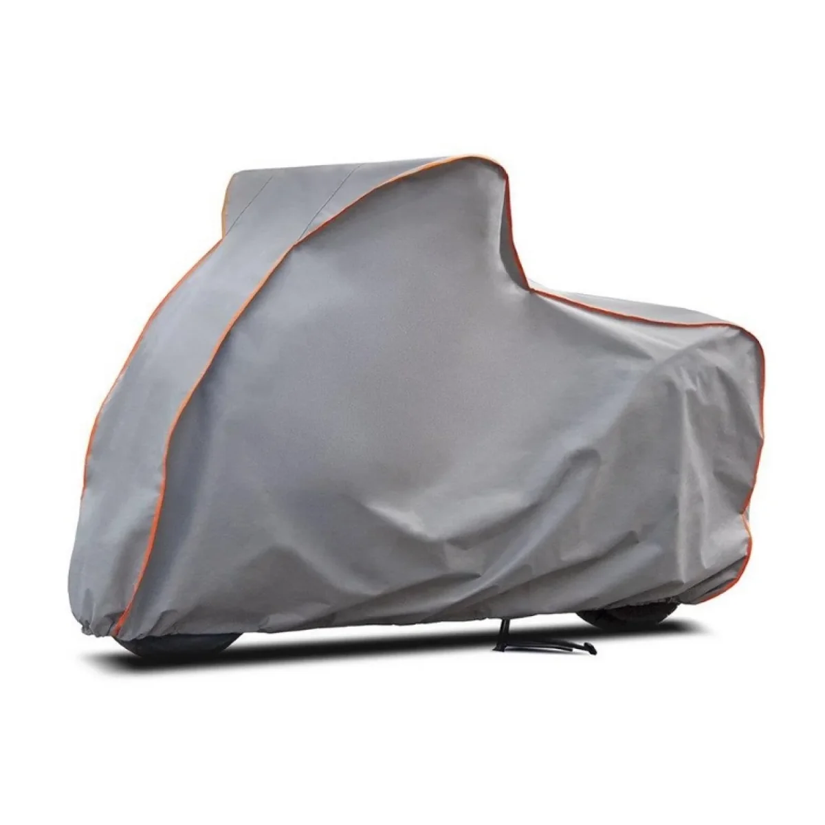 CarPassion Pure Motorhoes - Beschermhoes - Waterdicht & Vorstbestendig - Maat M - Grijs - 225 x 123 cm - Afbeelding 2